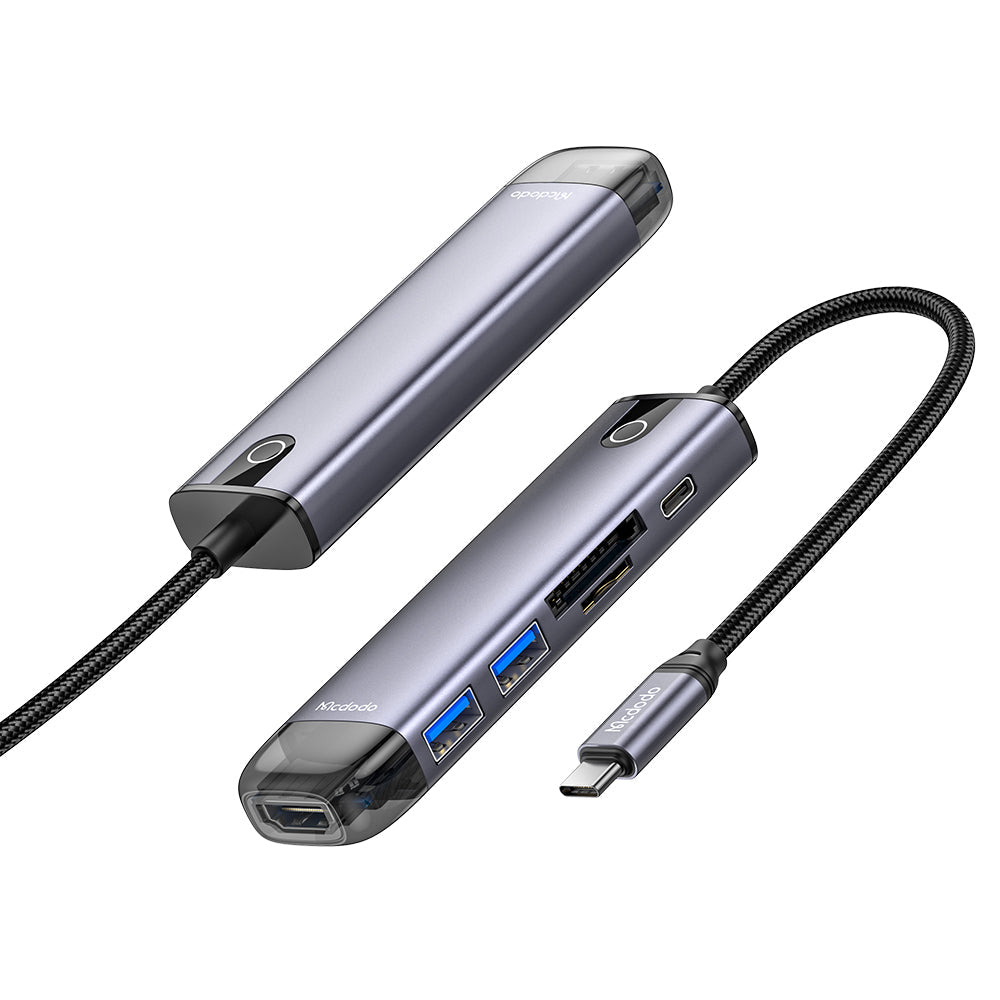هاب USB-C شش‌کاره مک دودو HU-7740